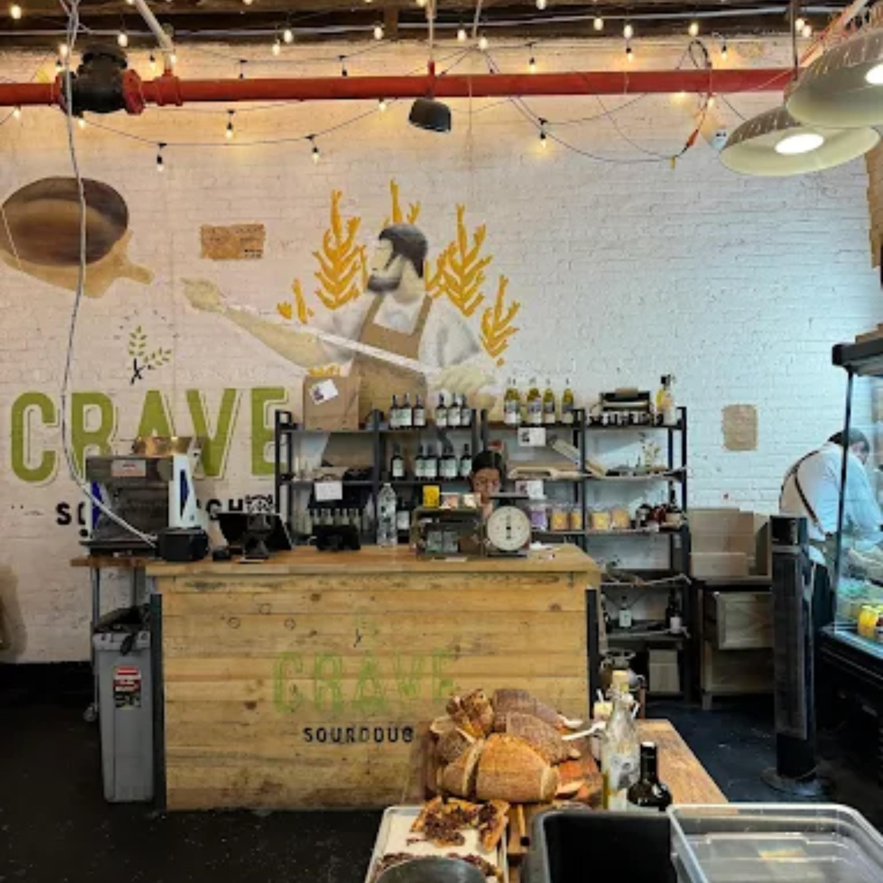 Crave Sourdough Brooklyn bakery interior vibe